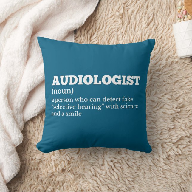 Definitie van Audiciologist Humor Kussen (Deken)