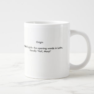 Definitie van Ave Maria Grote Koffiekop