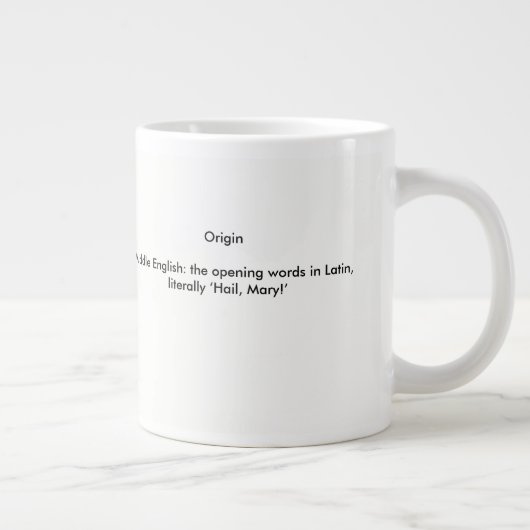 Definitie van Ave Maria Grote Koffiekop (Rechts)