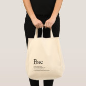 Definitie van Bae Vriendin Echtgenote Tote Bag (Voorkant (product))