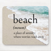 Definitie van BEACH On Seashore Muismat (Voorkant)