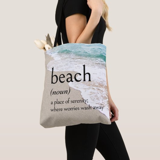 Definitie van BEACH On Seashore Tote Bag (Dichtbij)