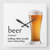 Definitie van bier in woordenboek vierkante klok (Voorkant)