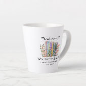 Definitie van "Booktrovert" Latte Mok (Rechterhoek)