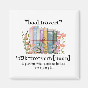 Definitie van "Booktrovert" Magneet