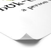 Definitie van "Booktrovert" Poster (Hoek)