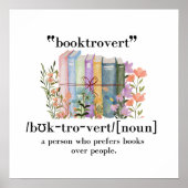 Definitie van "Booktrovert" Poster (Voorkant)