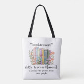 Definitie van "Booktrovert" Tote Bag (Achterkant)