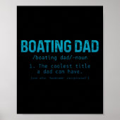 Definitie van bootvaders Pontonkapitein Boot eigen Poster (Voorkant)