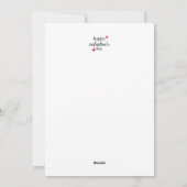Definitie van Boyfriend Valentijnsdag kaart (Achterkant)