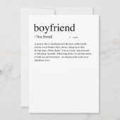 Definitie van Boyfriend Valentijnsdag kaart (Voorkant)