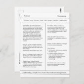 Definitie van Briefkaart van postovergangen, woord (Voorkant / Achterkant)