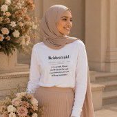 Definitie van Bruidsmeisje T-shirt