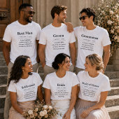 Definitie van Bruidsmeisje T-shirt