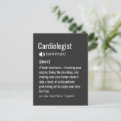Definitie van cardioloog briefkaart (Staand voorkant)