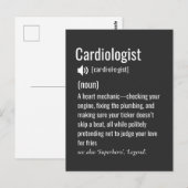 Definitie van cardioloog briefkaart (Voorkant / Achterkant)