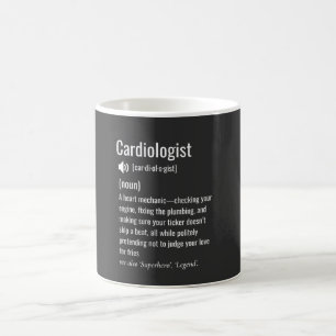 Definitie van cardioloog koffiemok
