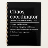 Definitie van chaocoördinator planner (Voorkant)
