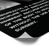 Definitie van chiropractisch Poster (Hoek)