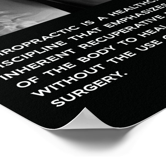 Definitie van chiropractisch Poster (Hoek)