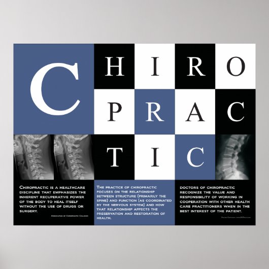 Definitie van chiropractisch Poster (Voorkant)