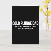 Definitie van Cold Plunge Dad Ijs Th Vaderdag Kaart (Gele Bloem)