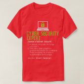 Definitie van cyberbeveiliging t-shirt (Design voorkant)