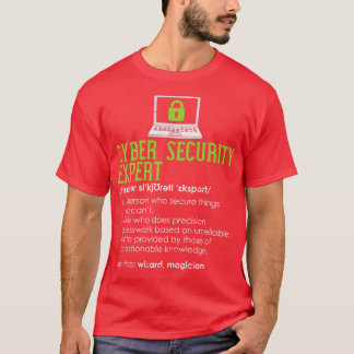Definitie van cyberbeveiliging t-shirt