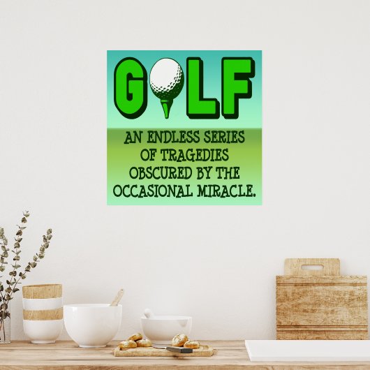 DEFINITIE VAN DE AFDRUKKING VAN HET GOLF-POSTER POSTER (Keuken)