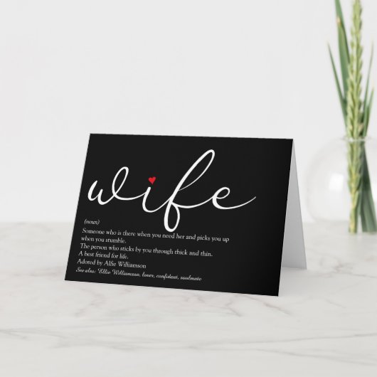 Definitie van de allerbeste vrouw ter wereld Chic Kaart (Voorkant)