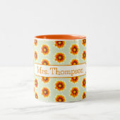 Definitie van de benaming "Floral Name Teacher" aa Tweekleurige Koffiemok (Center)