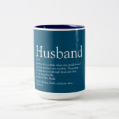 Definitie van de beste echtgenoot ter wereld ooit tweekleurige koffiemok (Center)