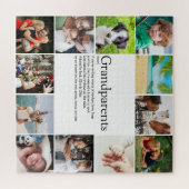 Definitie van de Beste Grootouders 12 Foto Collage Legpuzzel (Horizontaal)