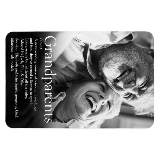 Definitie van de beste grootouders ter wereld magneet (Horizontaal)