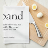 Definitie van de beste man ter wereld ooit theedoek (Quarter Fold)