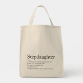 Definitie van de Beste Stiefdochter Ooit Ter Werel Tote Bag (Achterkant)