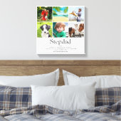 Definitie van de beste stiefvader ter wereld 6 fot canvas afdruk (Insitu (Slaapkamer))