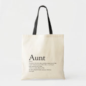 Definitie van de Beste Tante Ooit Ter Wereld Tote Bag (Voorkant)