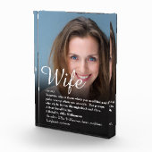 Definitie van de beste vrouw ter wereld Chic scrip Fotoblokken (Rechts)