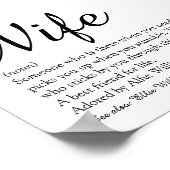 Definitie van de beste vrouw ter wereld Elegant Sc Poster (Hoek)