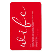 Definitie van de beste vrouw ter wereld magneet (Verticaal)