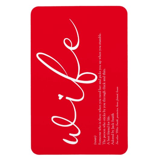 Definitie van de beste vrouw ter wereld magneet (Verticaal)