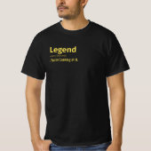 Definitie van de legende waar je naar kijkt. t-shirt (Voorkant)