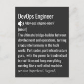 Definitie van DevOps-technicus Briefkaart (Voorkant)