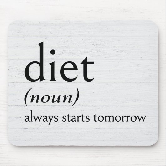Definitie van dieet muismat (Voorkant)