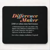Definitie van Difference Maker Muismat (Voorkant)