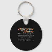 Definitie van Difference Maker Sleutelhanger (Voorkant)