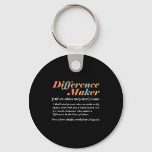 Definitie van Difference Maker Sleutelhanger
