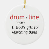Definitie van Drumline Keramisch Ornament (Voorkant)
