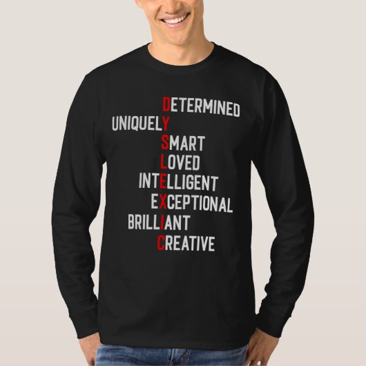 Definitie van dyslexie Bewustheid Interventionist  T-shirt (Voorkant)